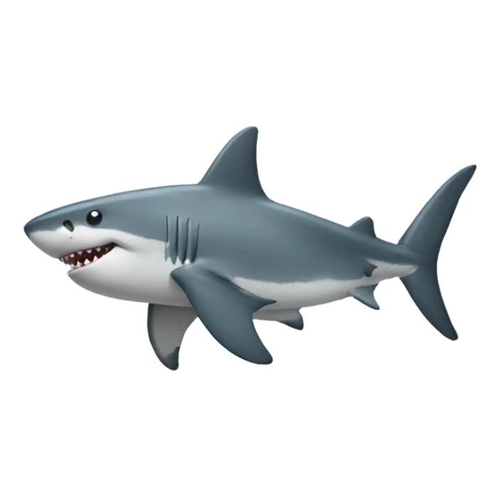 shark with a fat butt sticker