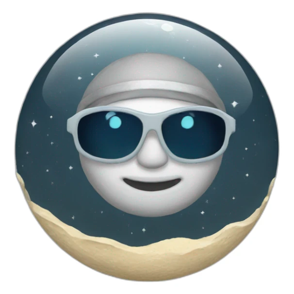 swim on the moon sticker