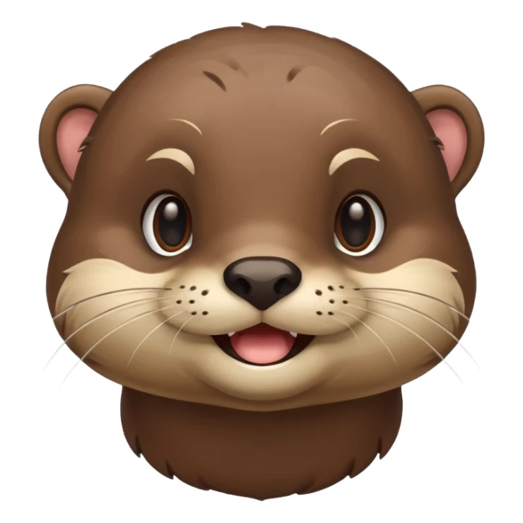 Smiling otter sticker