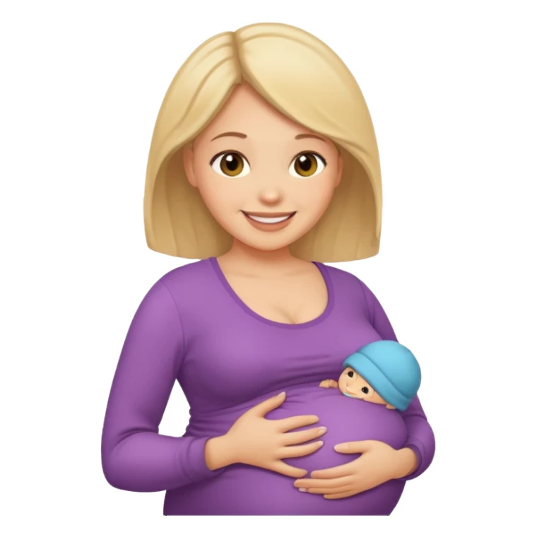 Una mamá embarazada de caba sticker