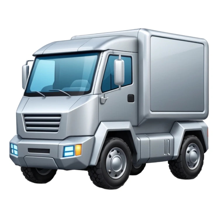 silver cyber truck sticker