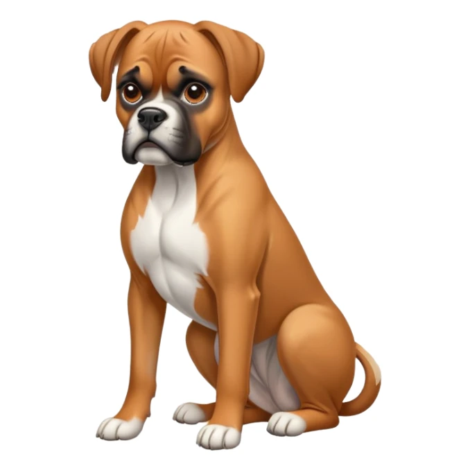 German Boxer Dog  sticker