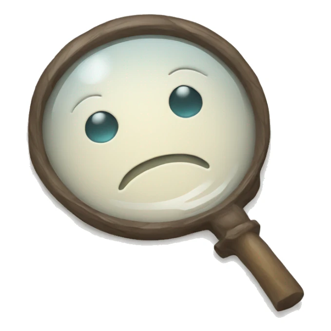 magnifying glass sticker