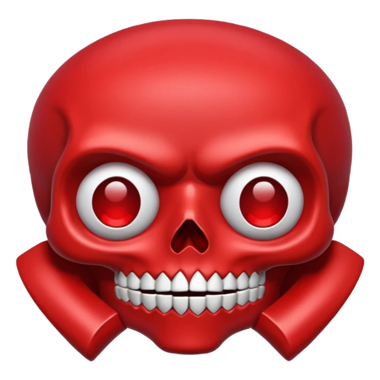 red skull emoji sticker