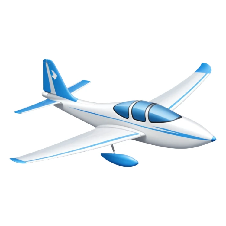 glider, large wingspan, white, 1 seat, no engine sticker