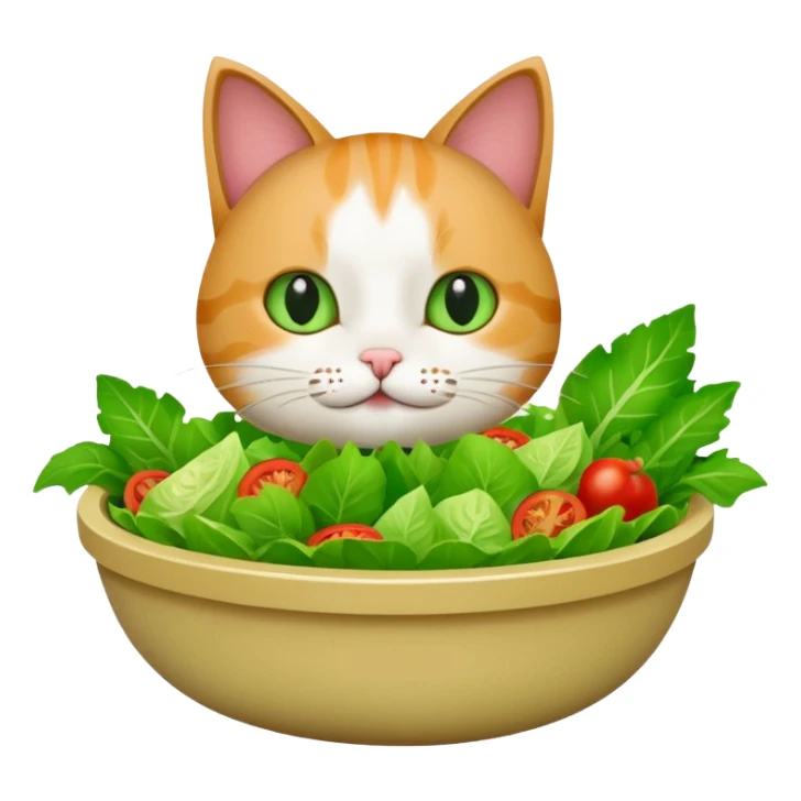Salad cat sticker