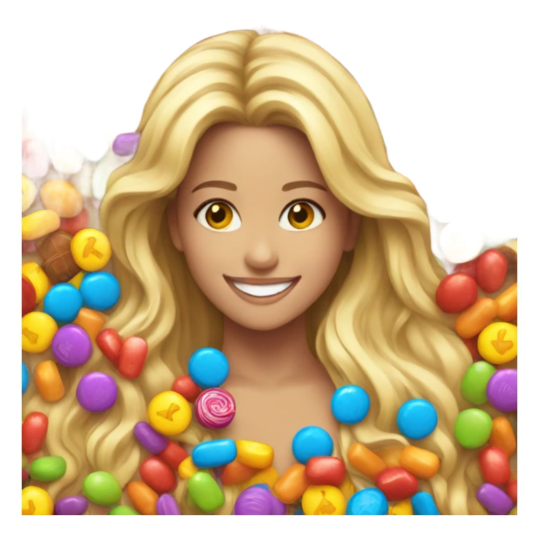 Shakira eating candy sticker