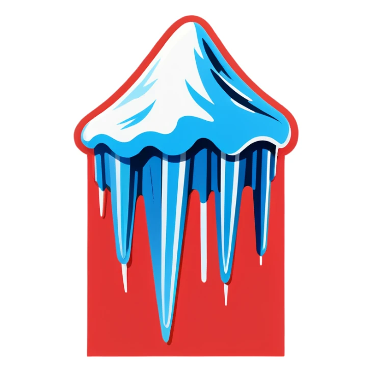Icicles sticker