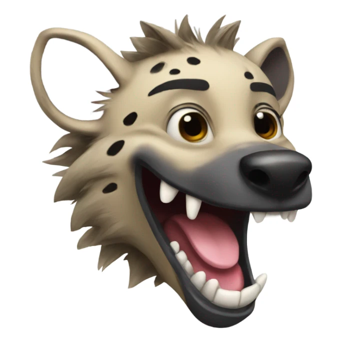 A hyena speech therapist laughing sticker