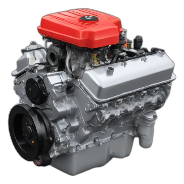 Red cummins qsb 4.5 engine sticker