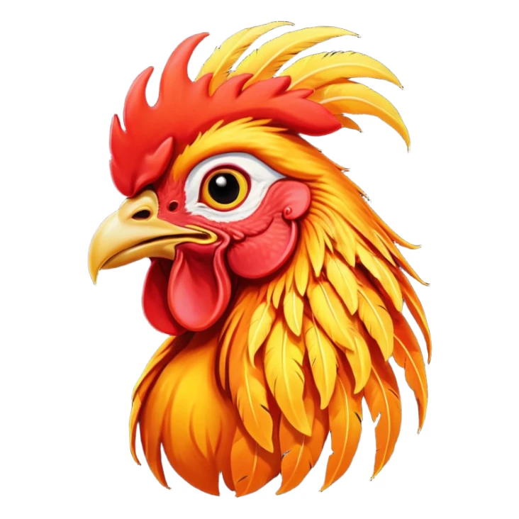 огненый петух sticker