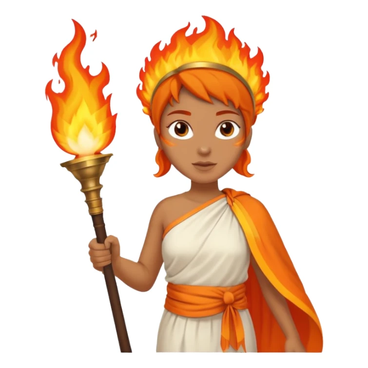 Ancient Torch Bearer woman sticker