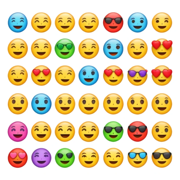 Emojis aesthetic sticker