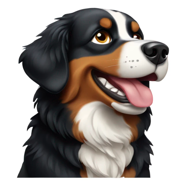 Bernese mountain dog barking sticker