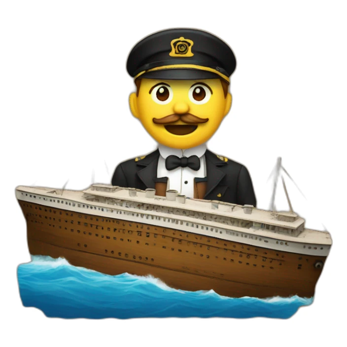 titanic jack on wood sticker