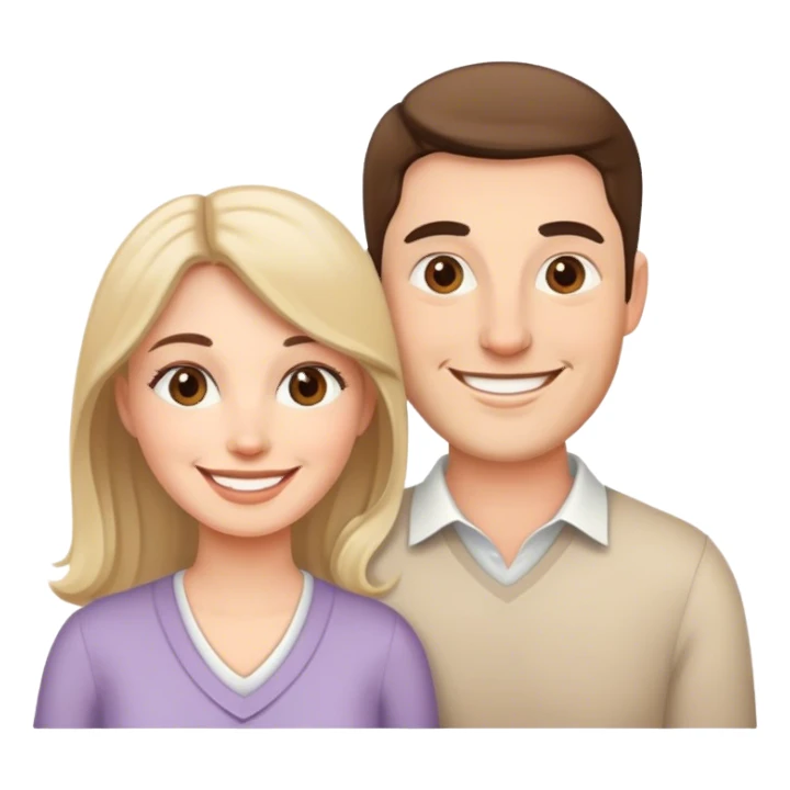 Husband and wife sticker