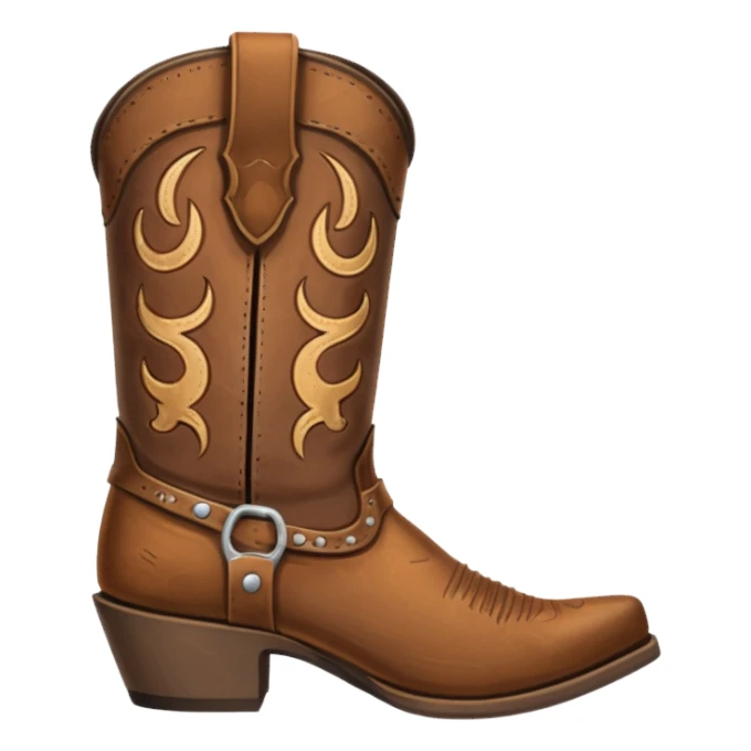 Cow boy boots sticker