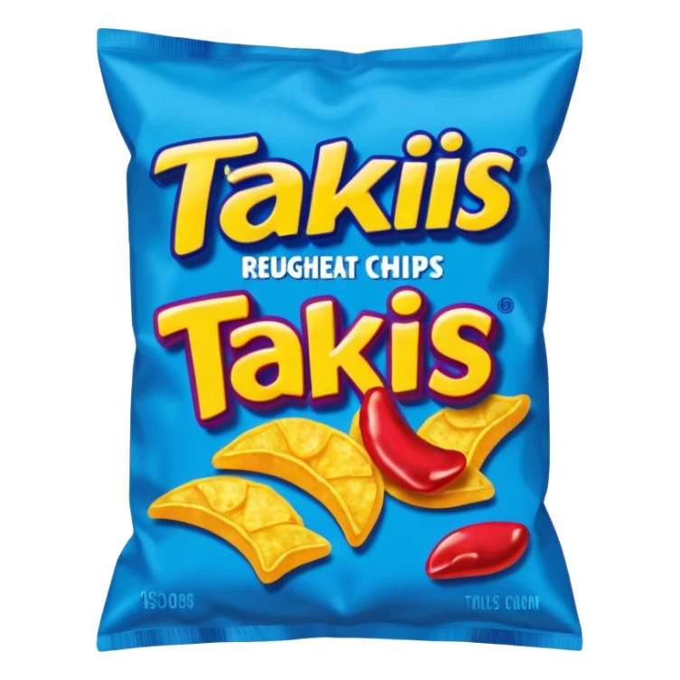 takis blue chips bag
 sticker