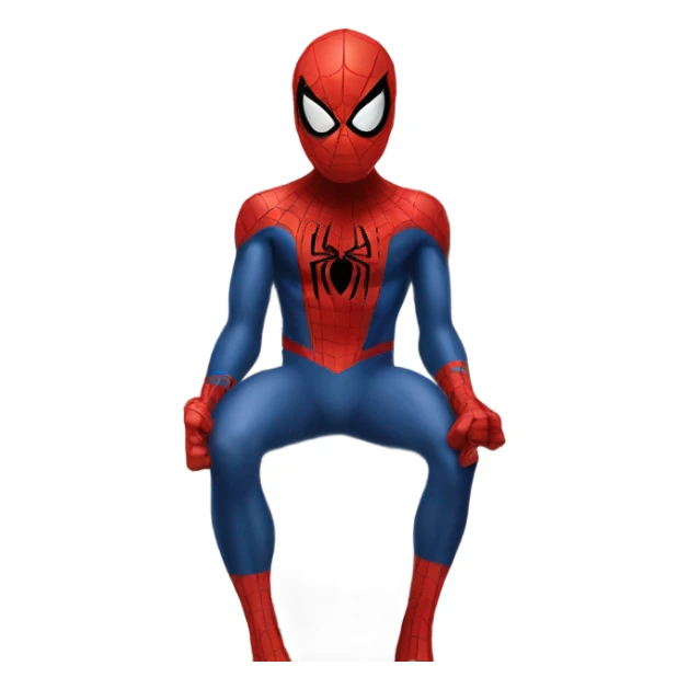 Spider man in a toilet sticker