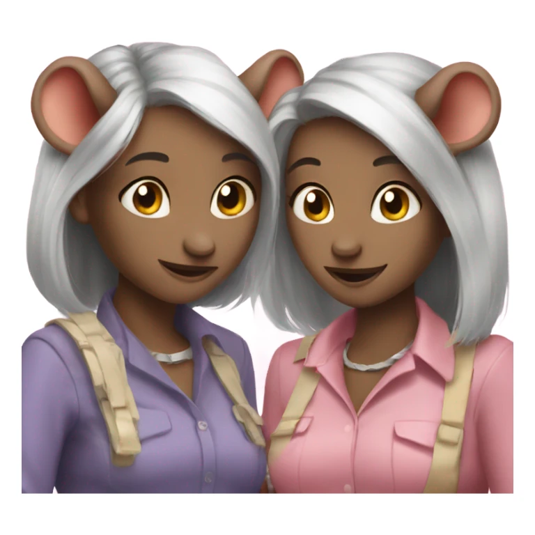 two rat girlfriends sticker