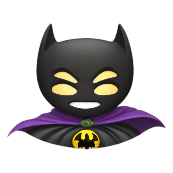 Masked batman teaching an evil witch sticker
