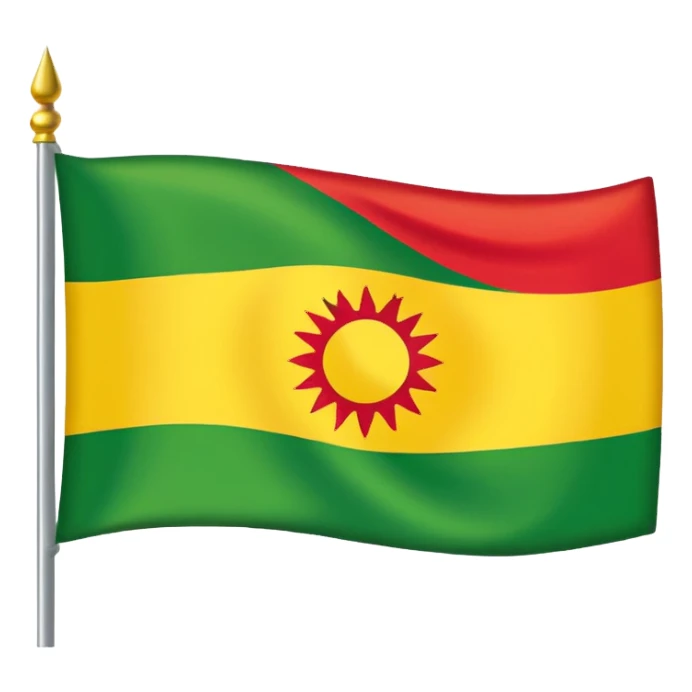 Kurdish flag sticker