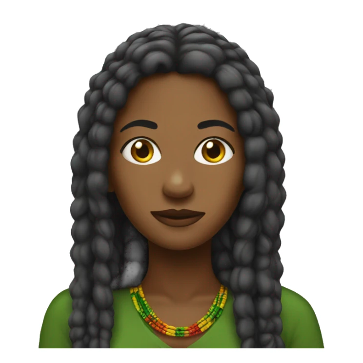 Woman Rasta  sticker
