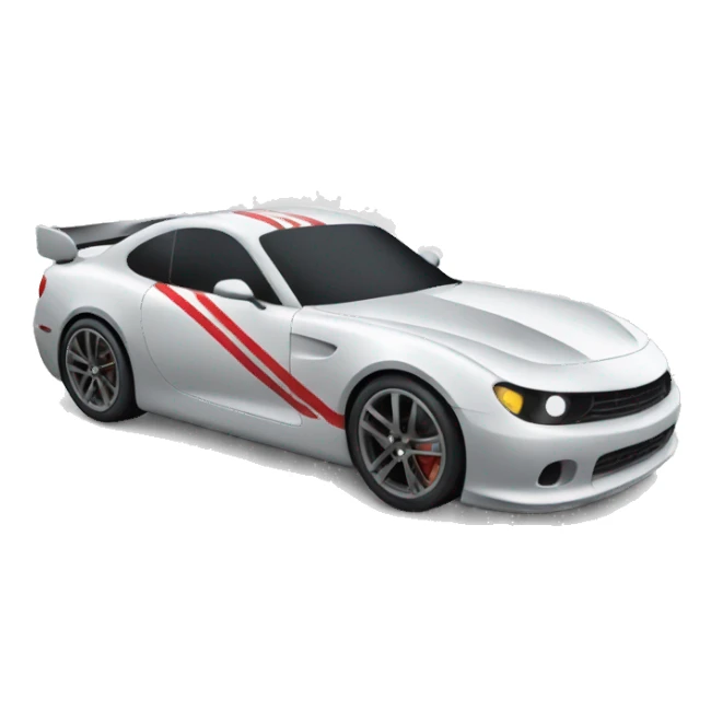 Car with race track  sticker