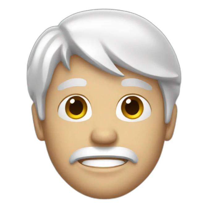 White rock emoji sticker