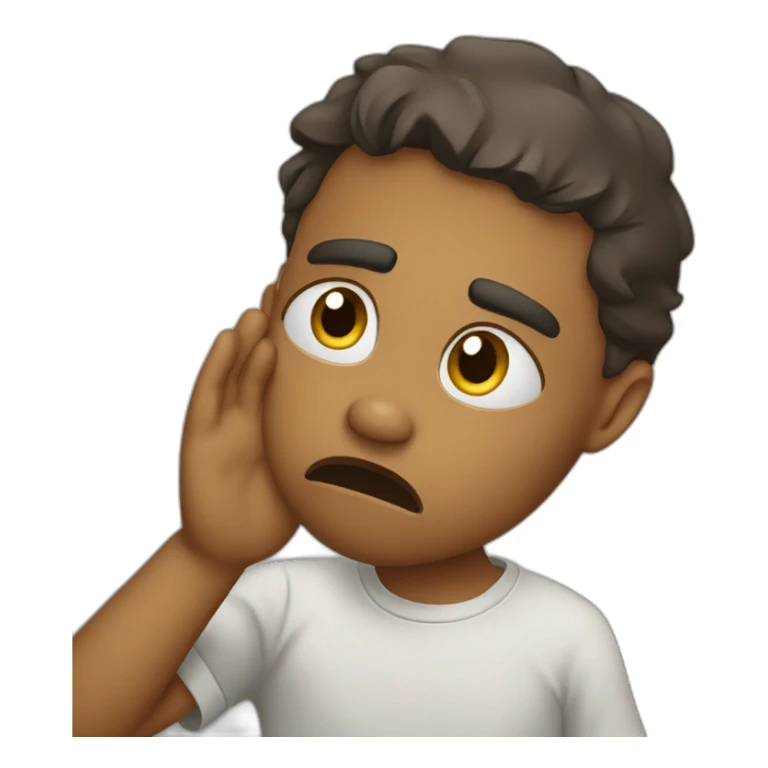 Frustrated and crying sticker