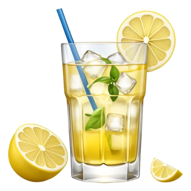 Spritz St-Germain avec citron et glaçons sticker