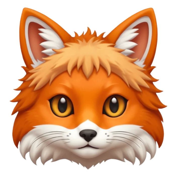 Half fox half cat 🐱🦊 sticker