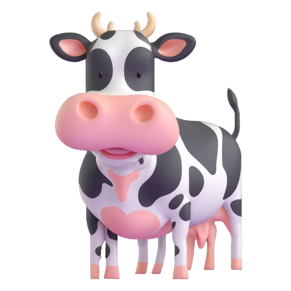 dairy cow sticker