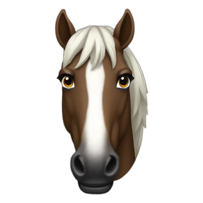 Braunschwarzes pferd sticker