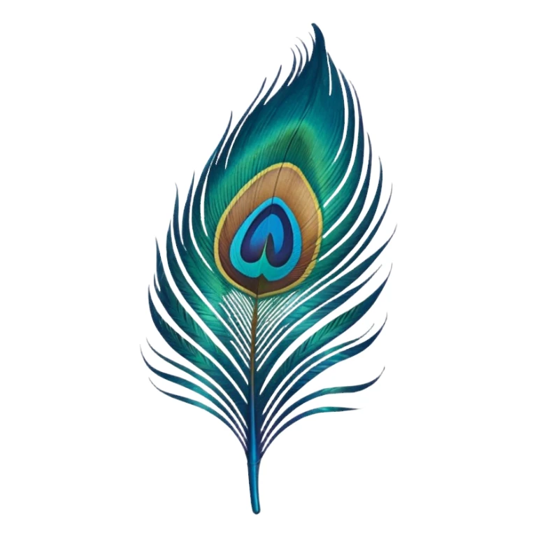 Peacock fether emoji sticker