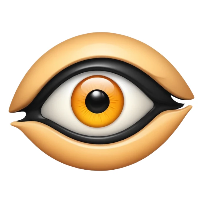 Ãbztrakt eye  with black blob  sticker