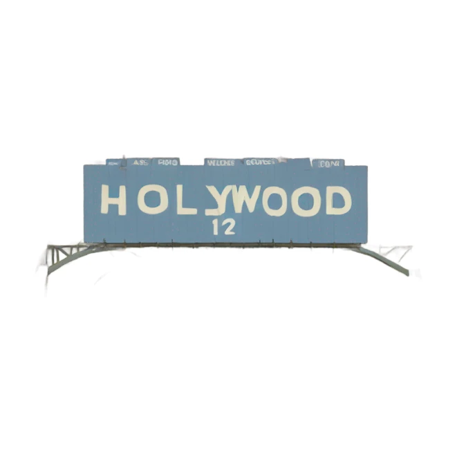 Hollywood sign sticker