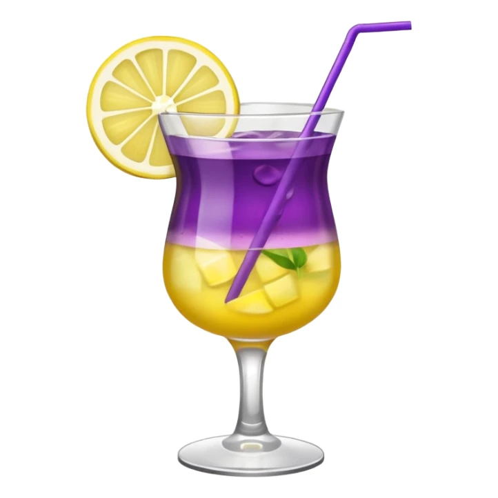Purple Yellow Cocktail  sticker
