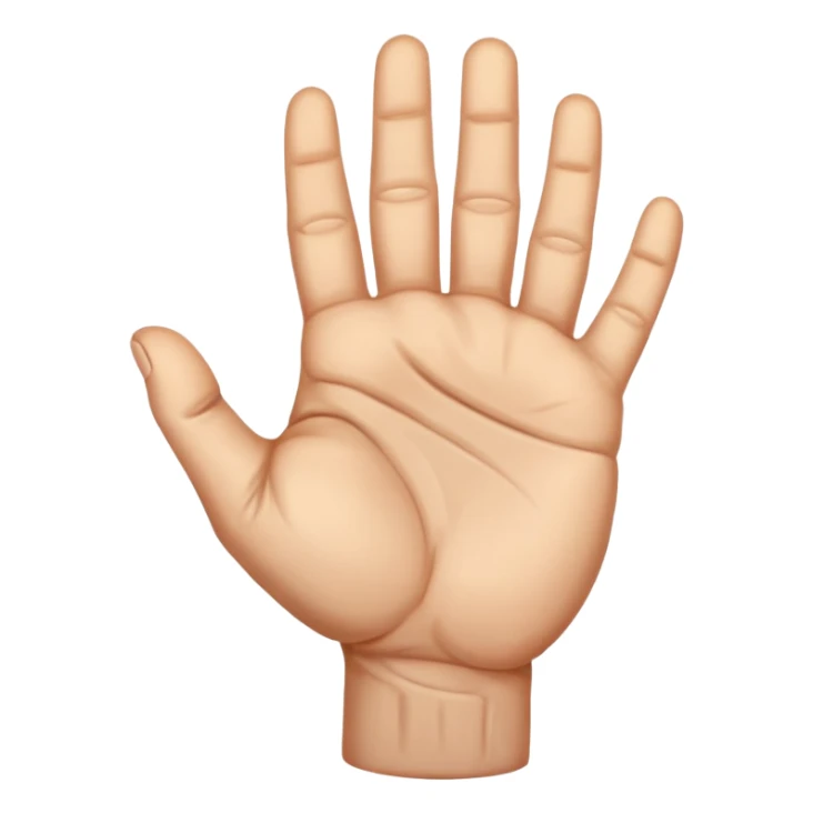 strong veiny closed hand sticker