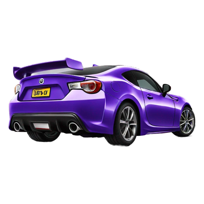 purple gt86 with wing  sticker