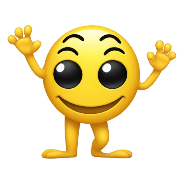 Yellow emoji sniffing feet sticker