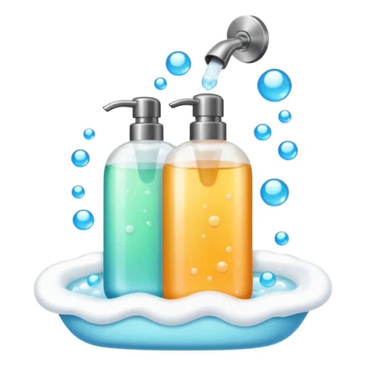 Soap and shampoo sticker