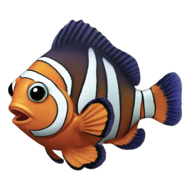 Clown fish sticker