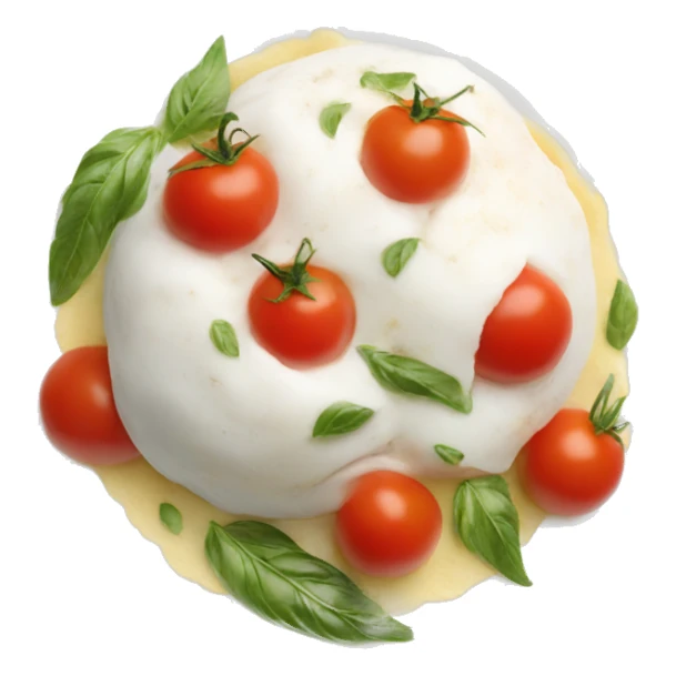 buratta with tomatoes  sticker