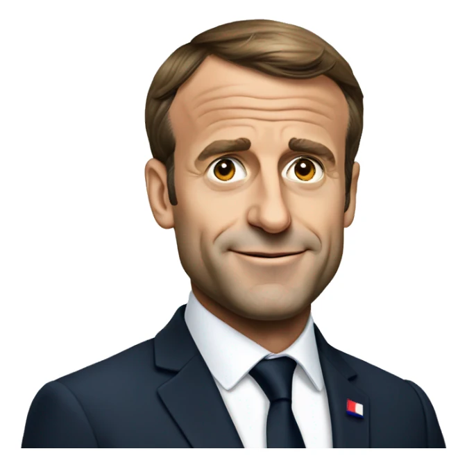 France president macron sticker