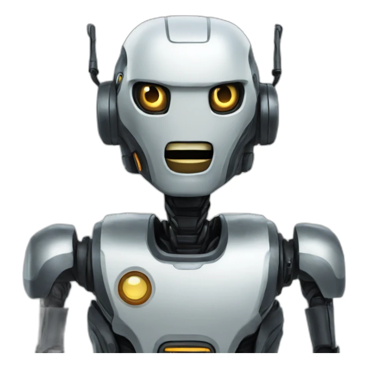 zer0 the robot but pleasantly surprised sticker