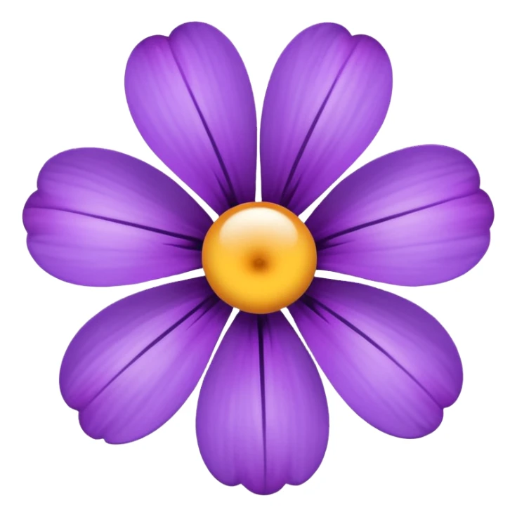 purple flower sticker