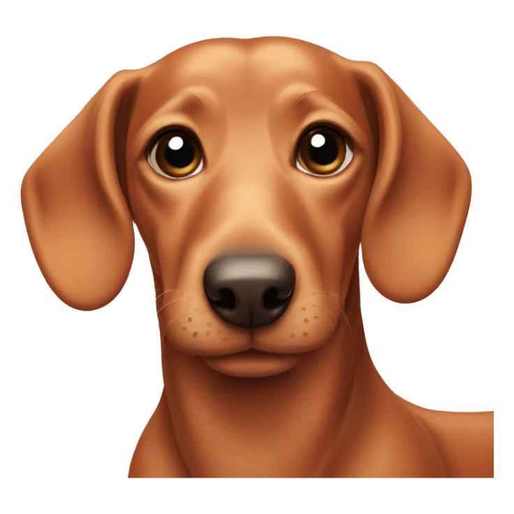 Dachshund. Valentine’s  sticker