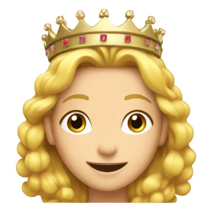 Heidi with crown loving sticker