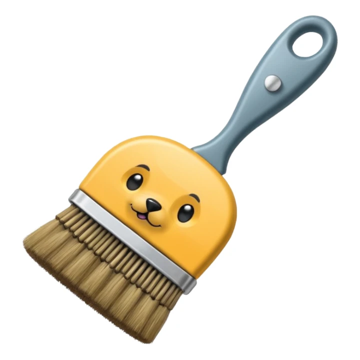 Wire dog brush sticker